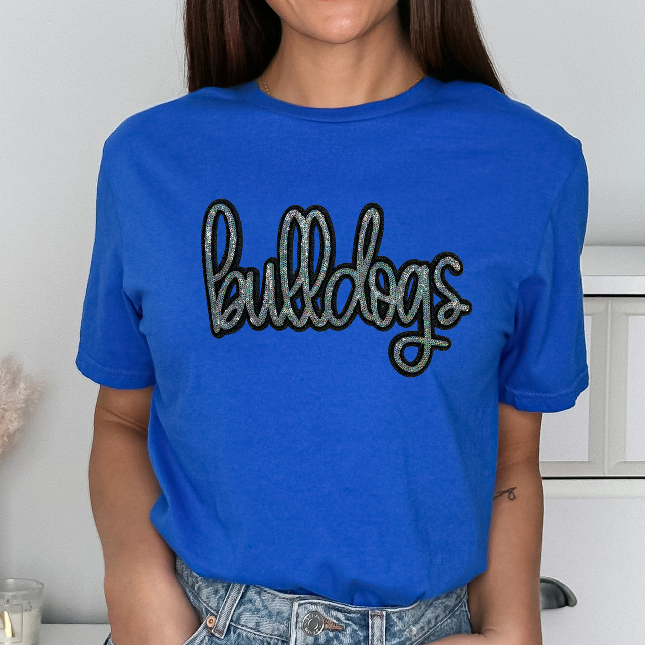 Bulldogs Sequin T Shirt