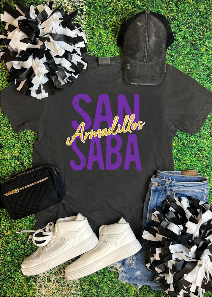 PREORDER: San Saba Armadillos Shirt (Adults & Kids)