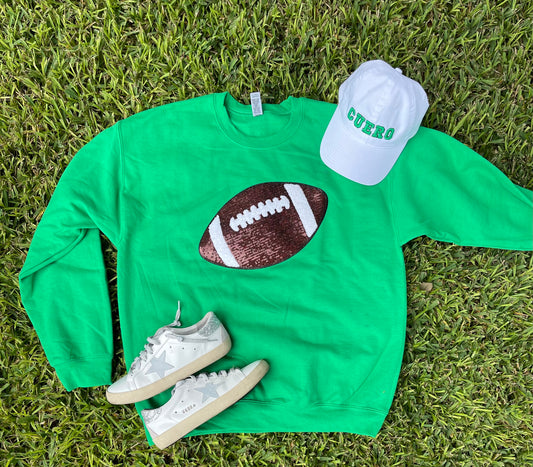 Sequin Football Sweatshirt (Customizable)