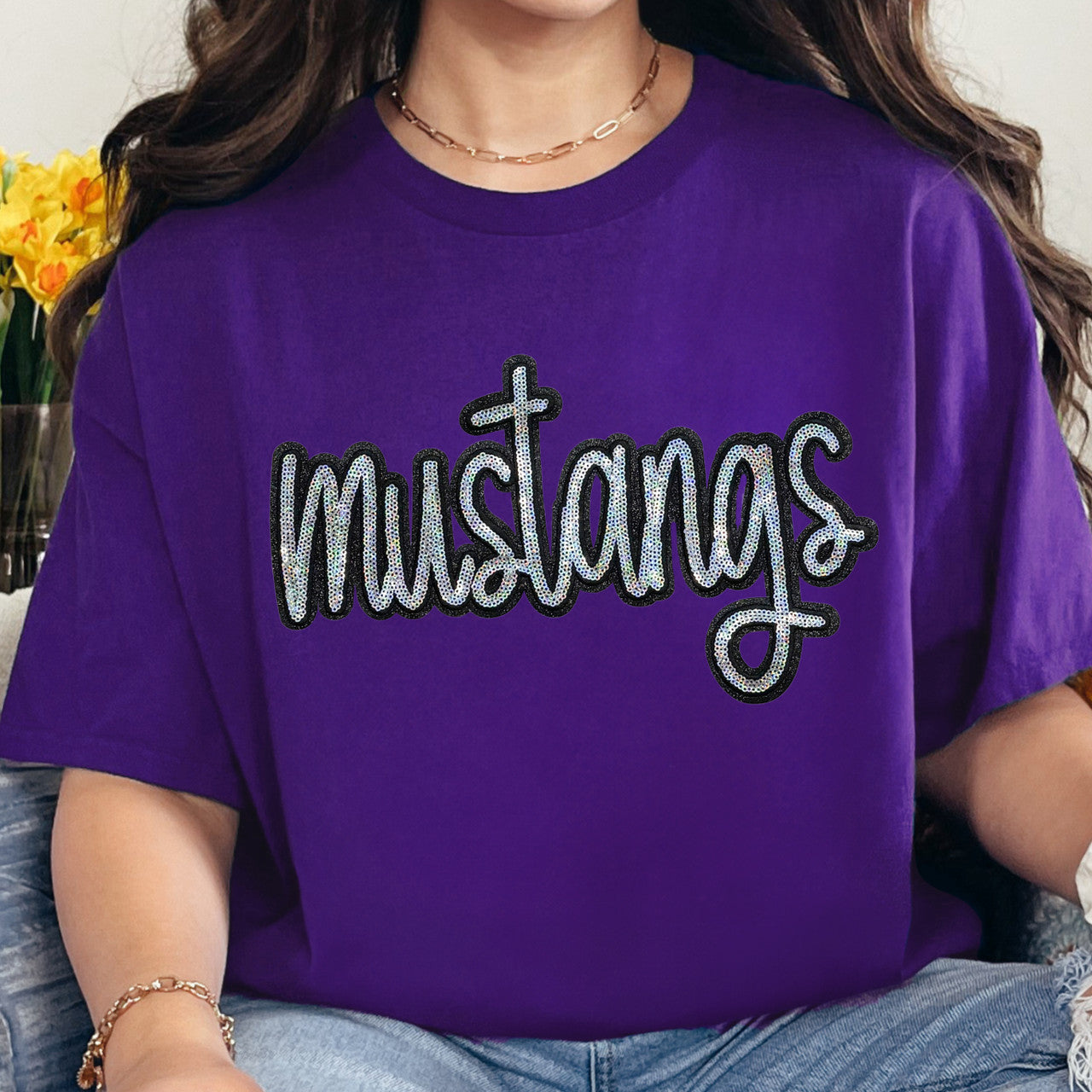 Mustangs Sequin T Shirt