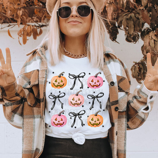 Pumpkin Coquette Tee (Adult & Kids)