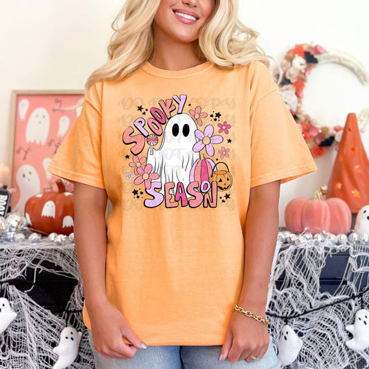 Spooky Season Retro Ghost Tee