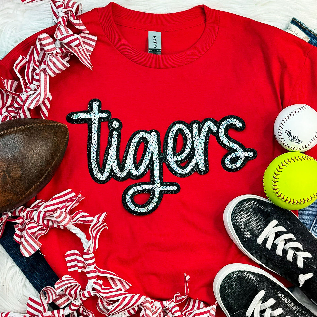 Tigers Sequin T Shirt