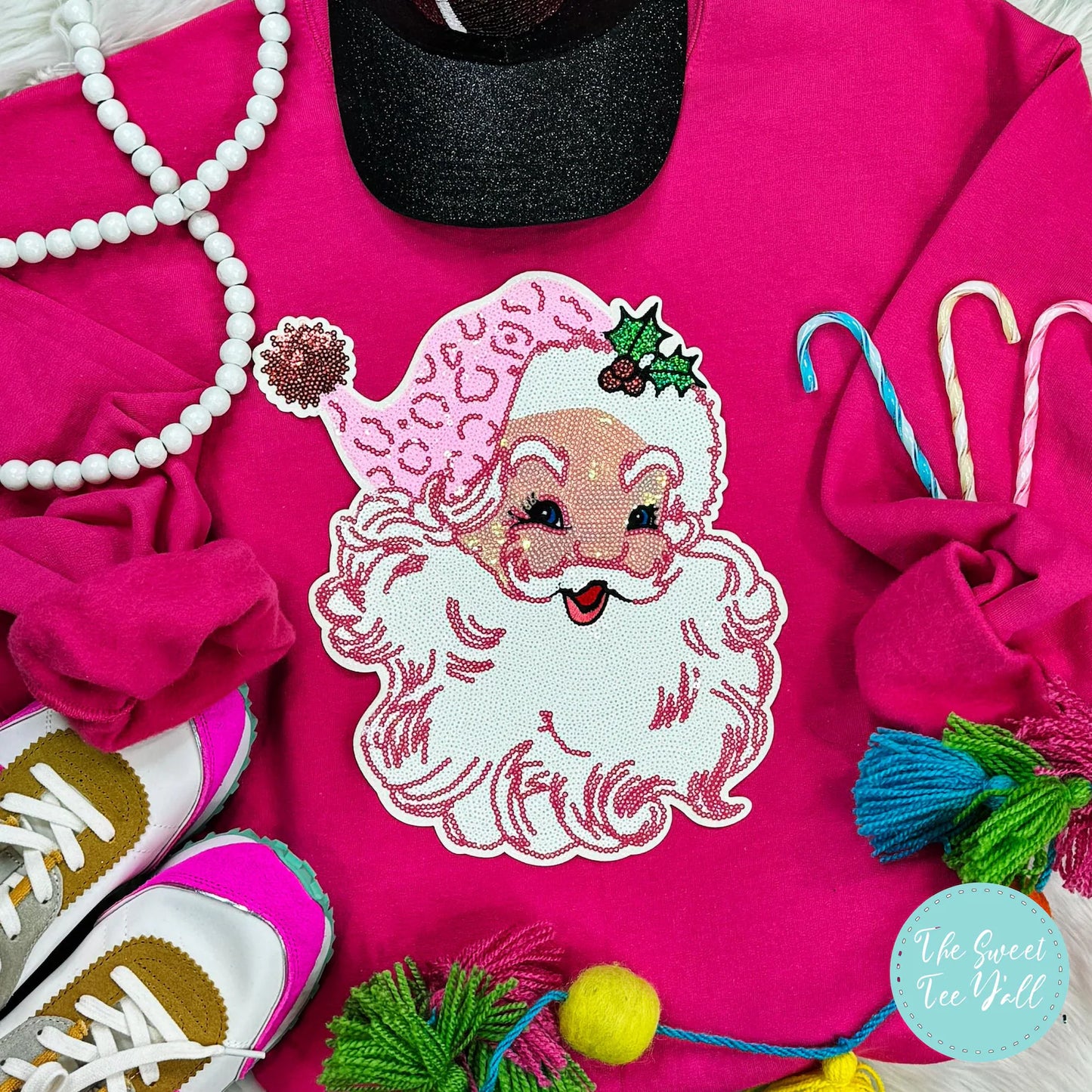 Sequin Santa Shirt/Sweatshirt